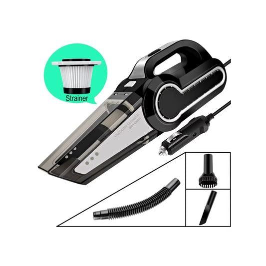 Car Vacuum Cleaner with Air Compressor Pump 4-IN-1 Portable DC 12V Tire Inflator for Cars