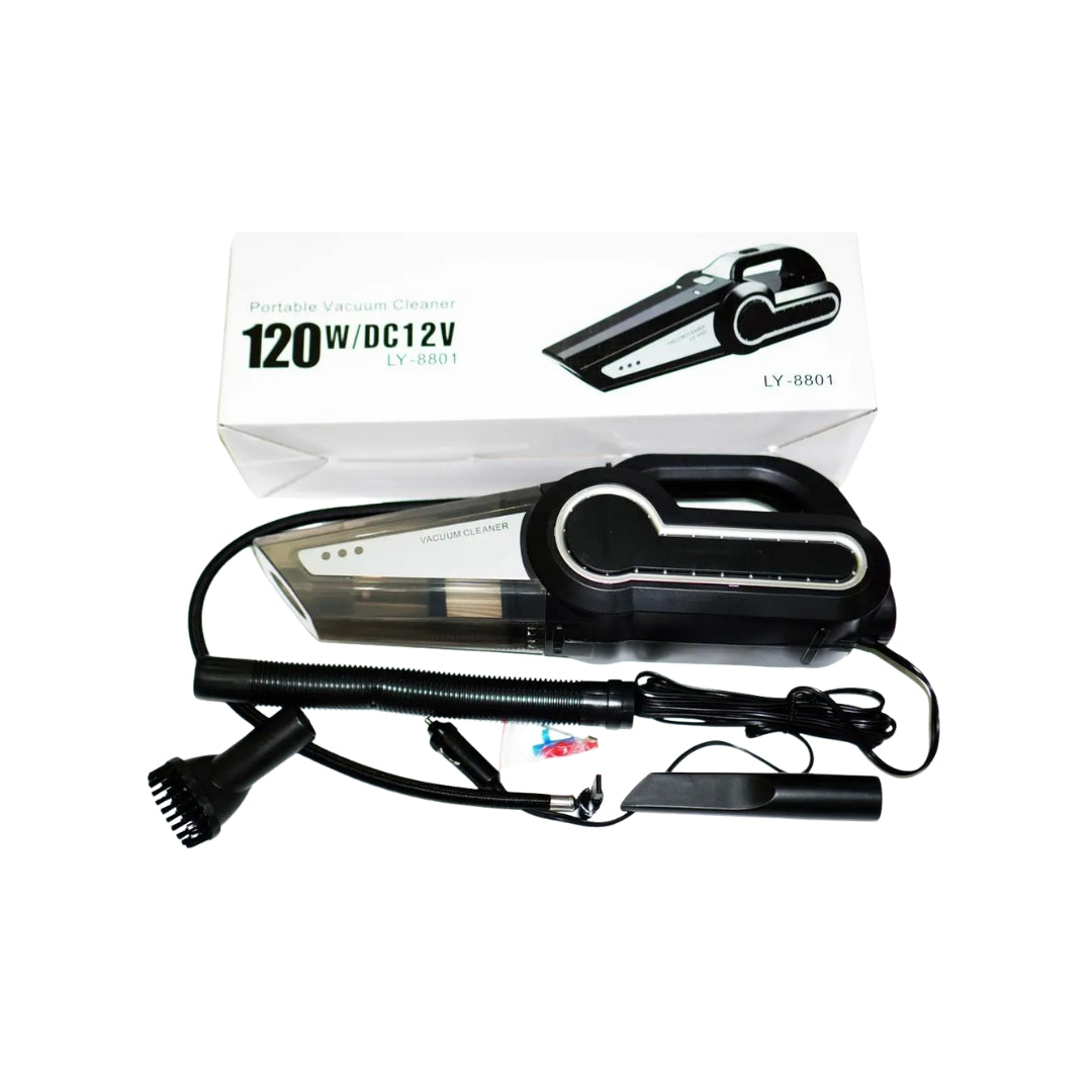 Car Vacuum Cleaner with Air Compressor Pump 4-IN-1 Portable DC 12V Tire Inflator for Cars