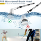 Cordless Electric Spin Scrubber, Electric Cleaning Brush with 8 Replacement Brush Heads