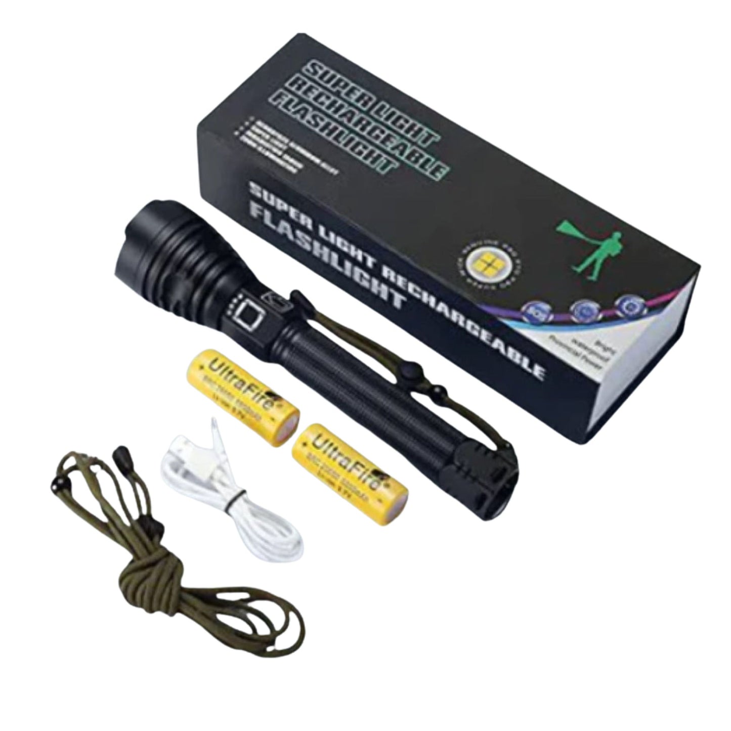 Super Bright Rechargeable LED Flashlight