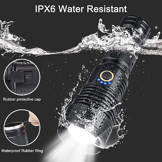 Super Bright Rechargeable LED Flashlight